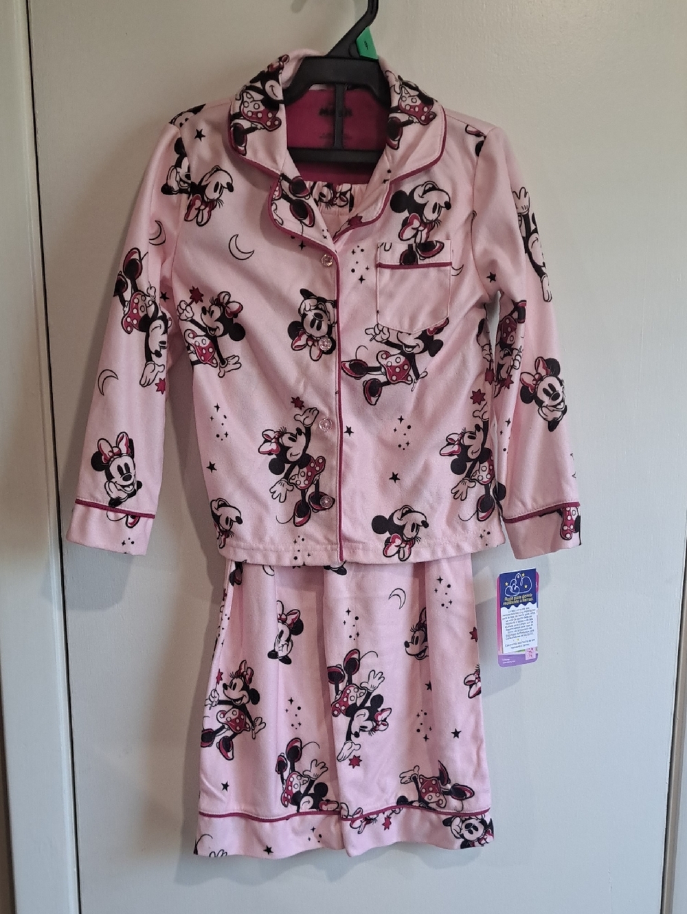 Disney Pink Minnie Mouse Two-Piece Pajama Set